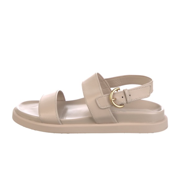 GIANVITO ROSSI Bilbao Leather Sandals Beige SZ 40 - Picture 5 of 9